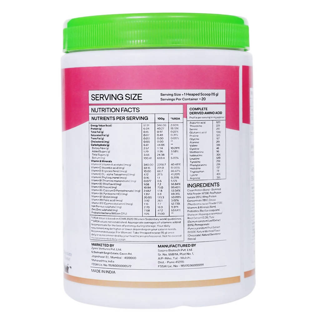 OZiva Daily Protein Activ For Women - 300 gms